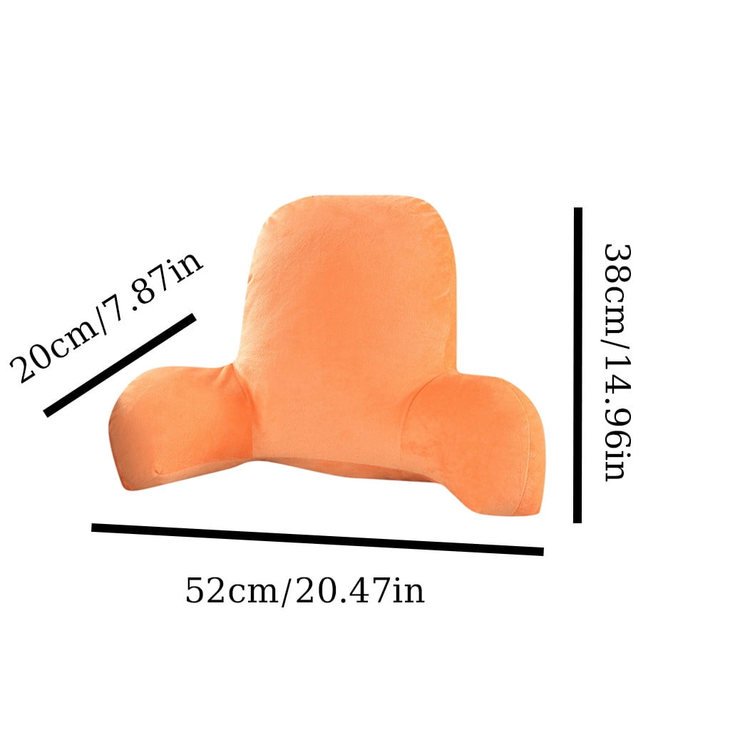 Ergonomic Memory Foam Backrest Pillow with Arms, Back Rest for Bed Sitting, Plush Big Backrest Lumbar Support Chair Cushion, Foam ... - Ergonomic Memory Foam Pillow for Neck Pain Support Detail