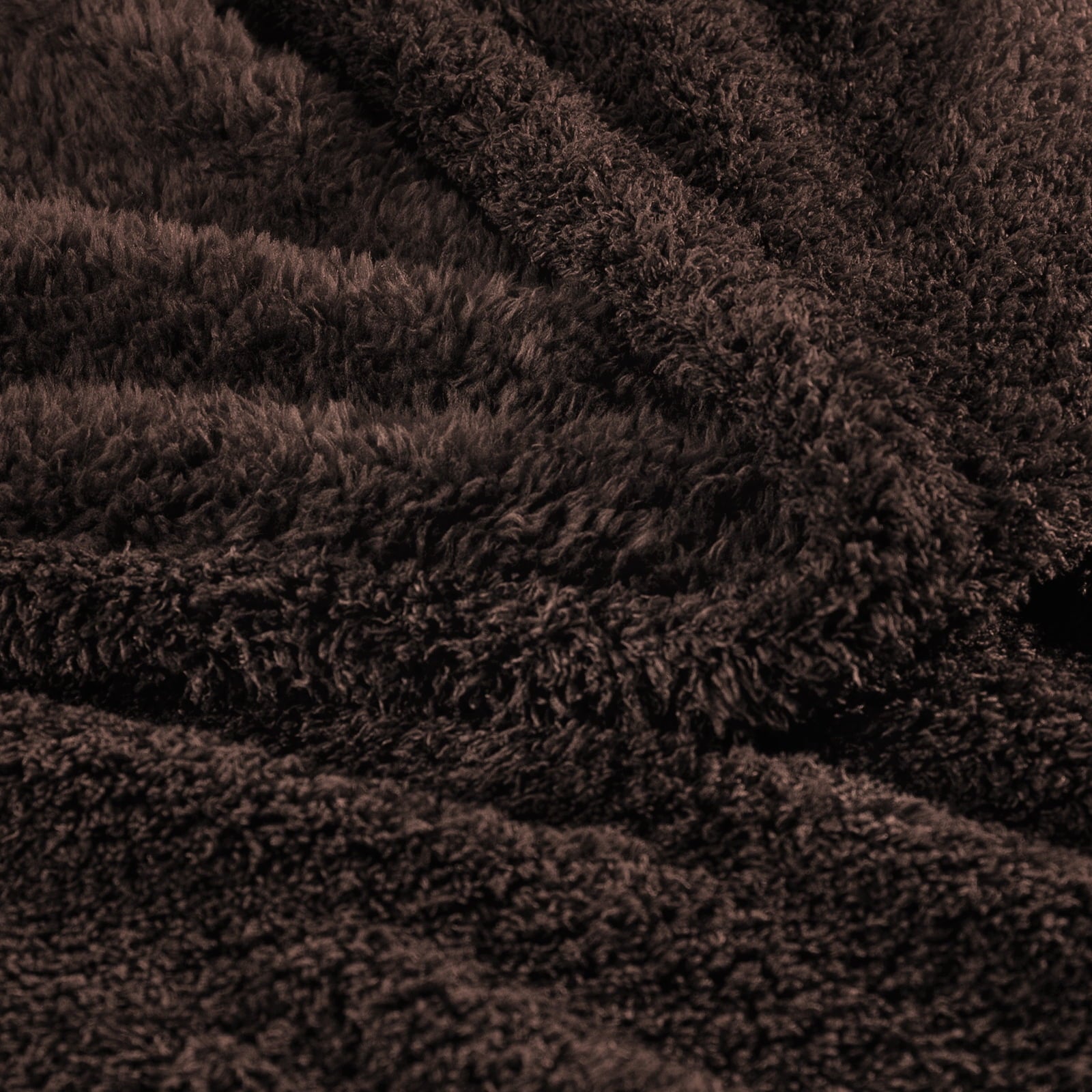 Cozy Fleece Fuzzy Fleece Throw Blanket for Couch Sofa, Lightweight Fluffy Solid Velvet Blanket, 50x60 Inches, Coffee - Lightweight Plush Warm Blanket for All Seasons Detail