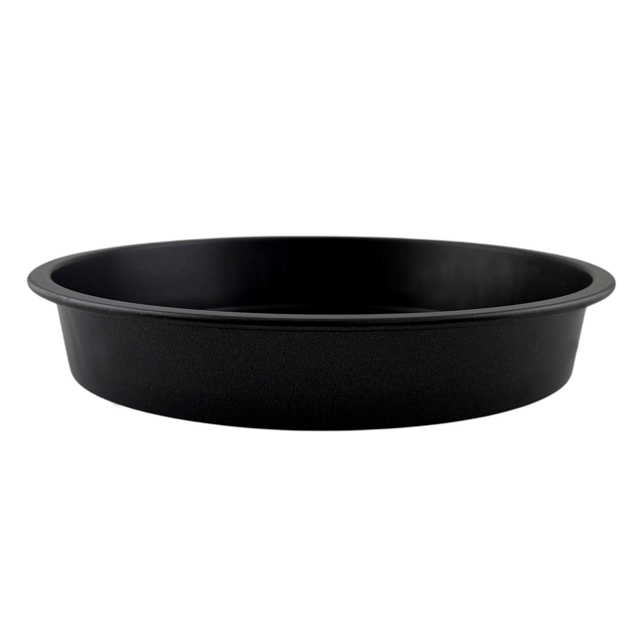 Multi-Functional 9" x 9" Round Nonstick Steel Cake Pan, Dark Gray - Premium Stainless Steel Garlic Presser & Peeler Detail