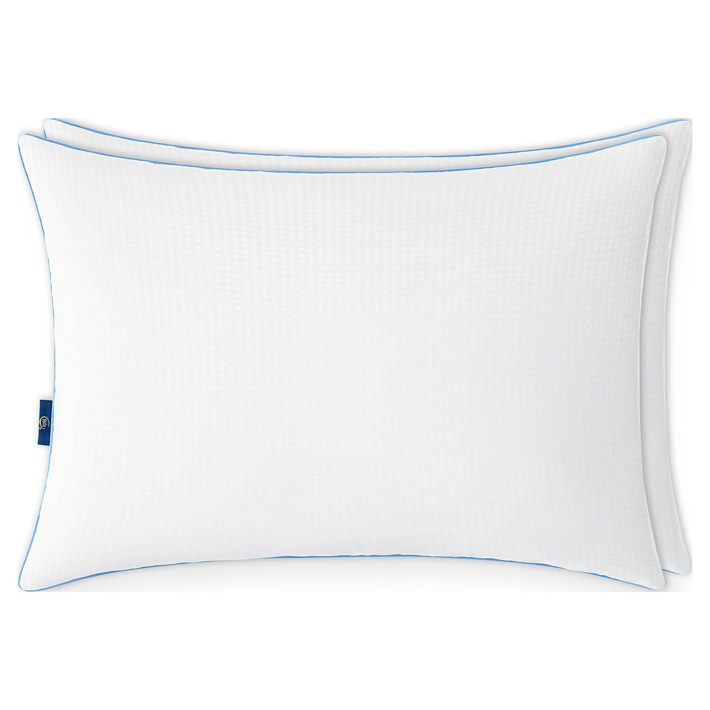 Hotel Collection Cool Nites Bed Pillow, Standard/Queen, 2 Pack - Orthopedic Shredded Foam Bed Pillow Set Detail