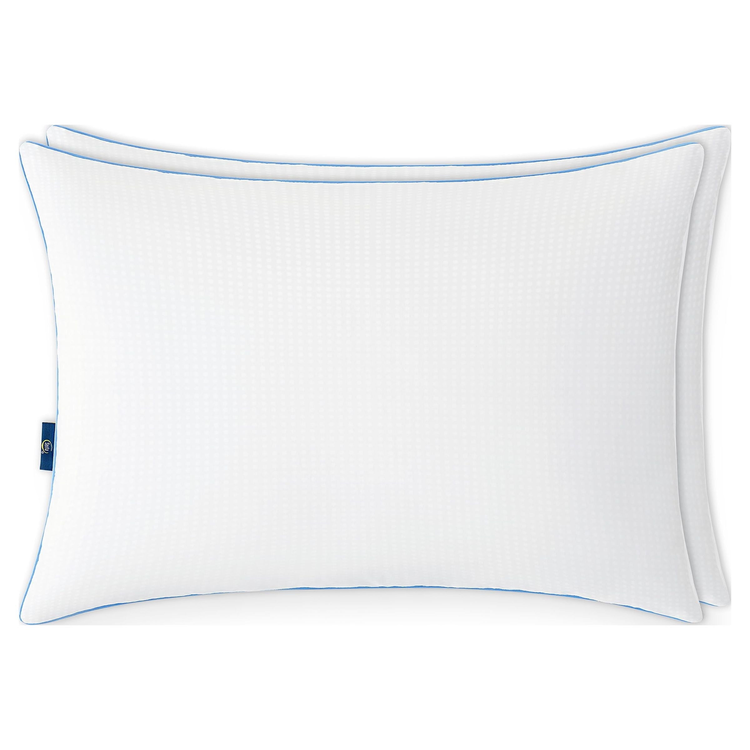 Hotel Collection Cool Nites Bed Pillow, Standard/Queen, 2 Pack - Orthopedic Shredded Foam Bed Pillow Set Detail
