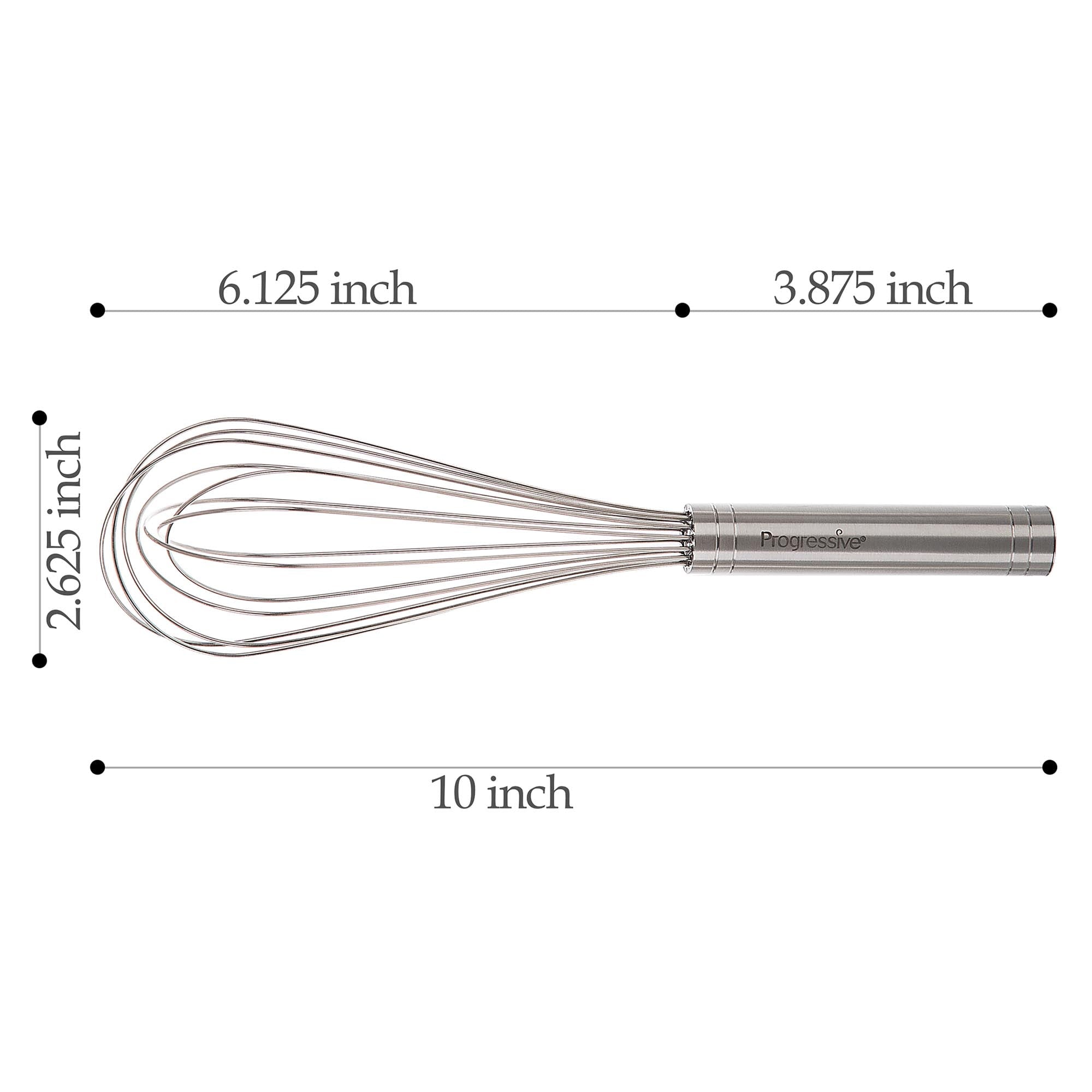 Time-Saving 10" Stainless Steel Balloon Whisk - Premium Stainless Steel Garlic Presser & Peeler Detail