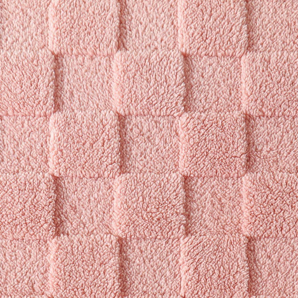 Super Soft Flannel Fleece Throw Blanket for Couch, Super Soft Warm Lightweight Checkered Pattern Blanket for All Seasons, Pink, 50"x60" - Luxury Knitted Decorative Throw Blanket with Fringes Detail