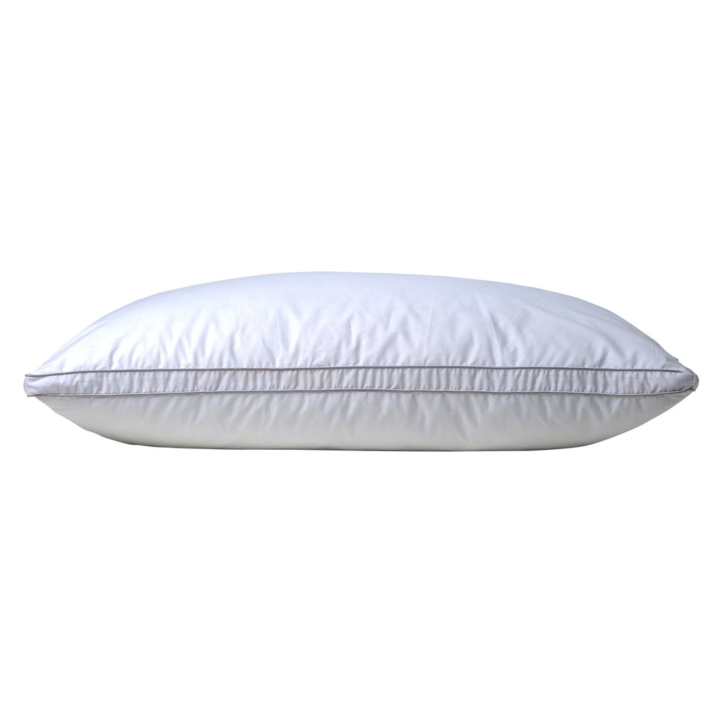 Orthopedic Support Linen Premium Goose Down Feather Pillow for Bed, Soft & Supportive, Standard Size, White - Decorative Throw Pillow Cushion for Sofa & Bed Detail