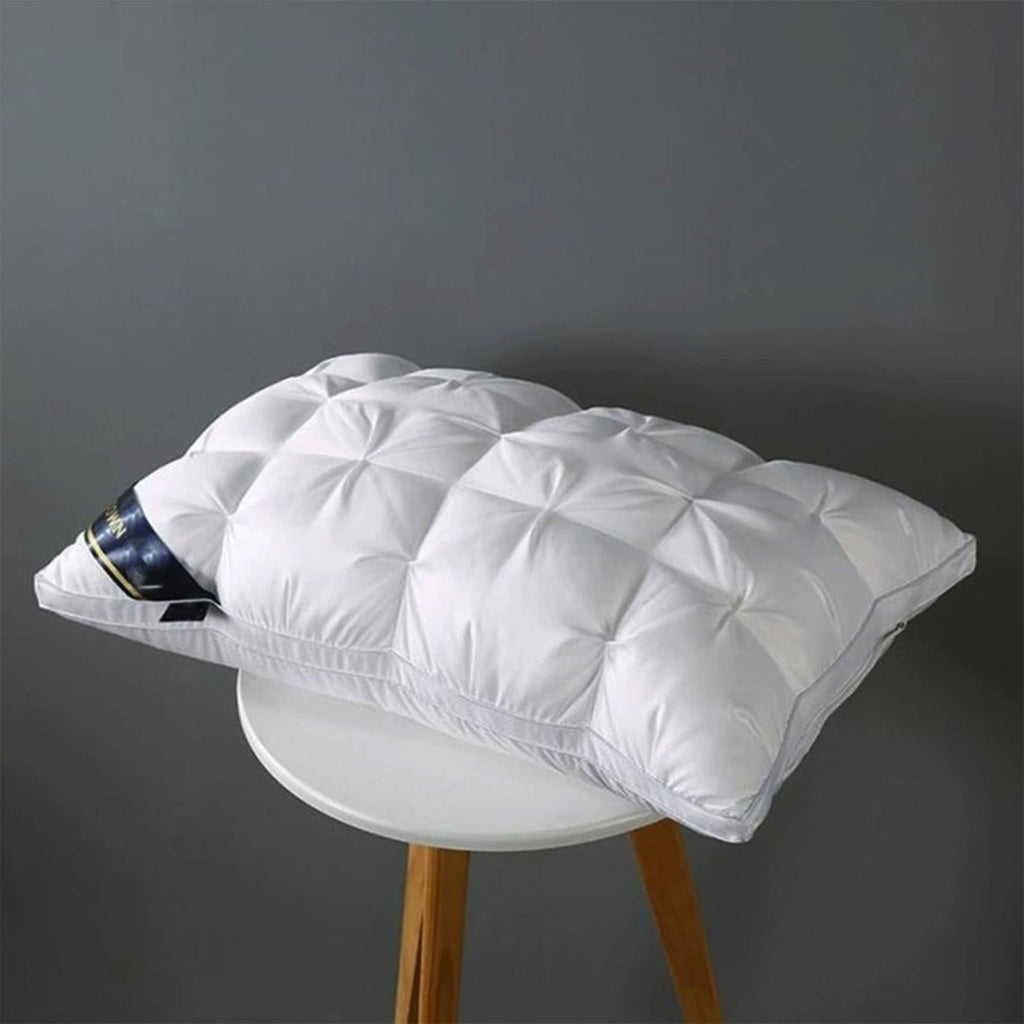 Decorative Plump Goose Down Pillow and Feather Pillows for Neck/Back/Side Sleepers, Premium Soft Down Fill Standard Size Pillow for Sl... - Hotel Quality Plush Sleeping Pillows Detail