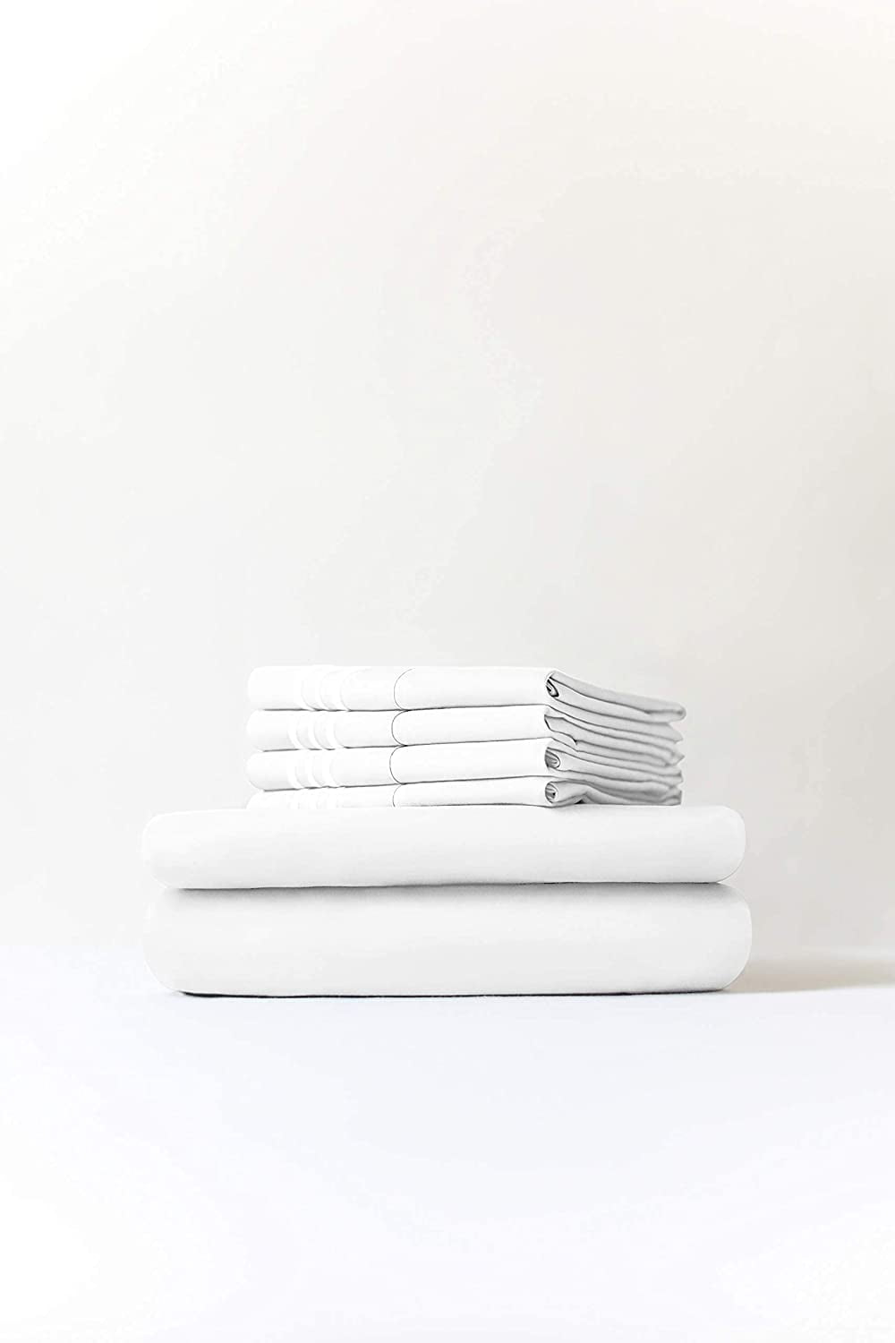Wrinkle-Resistant 6-Piece Breathable and Cooling Sheet Set With Extra Matching Pillowcases - King Size Bed Sheets Fits 8"-16... - Cooling Hotel Quality Bedding Sheets and Pillowcases Detail