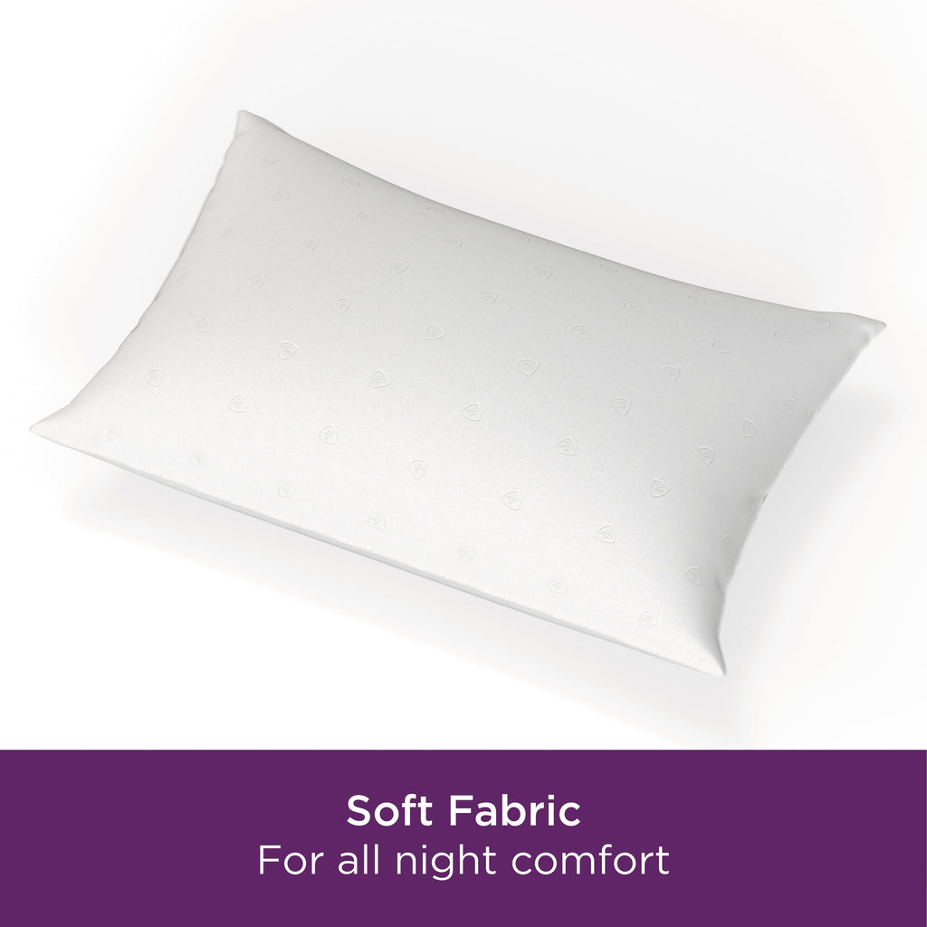 Orthopedic Support Bed Pillows, Standard/Queen (2 Count) - Ergonomic Memory Foam Pillow for Neck Pain Support Detail