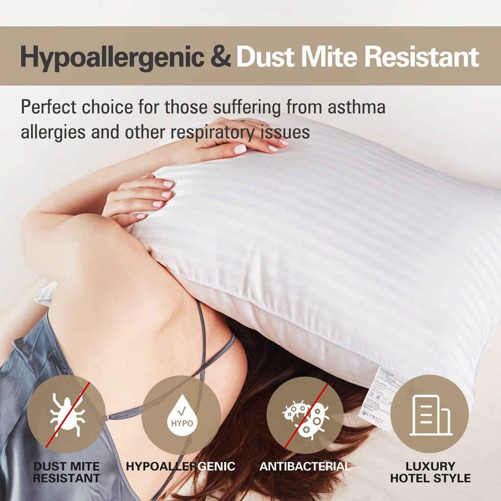 Fluffy Shredded Pillow for Bed Standard Size Set of 2 ,Down Alternative Pillows for Sleeping 20x26inch, Luxury Hotel Pillow for Back,... - Decorative Throw Pillow Cushion for Sofa & Bed Detail