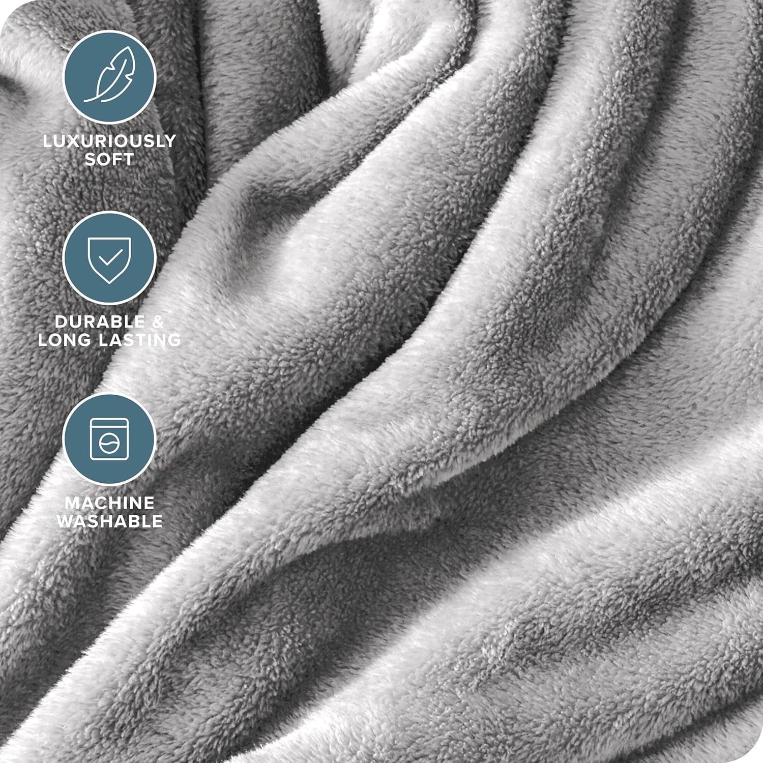 Super Soft Flannel Twin Size Blanket for Bed, 60x80inch Super Cozy Soft Bed Blanket for Sleep Snap, Lightweight Reversible Blankets and ... - Cozy Fleece Throw Blanket for Couch & Bed Detail