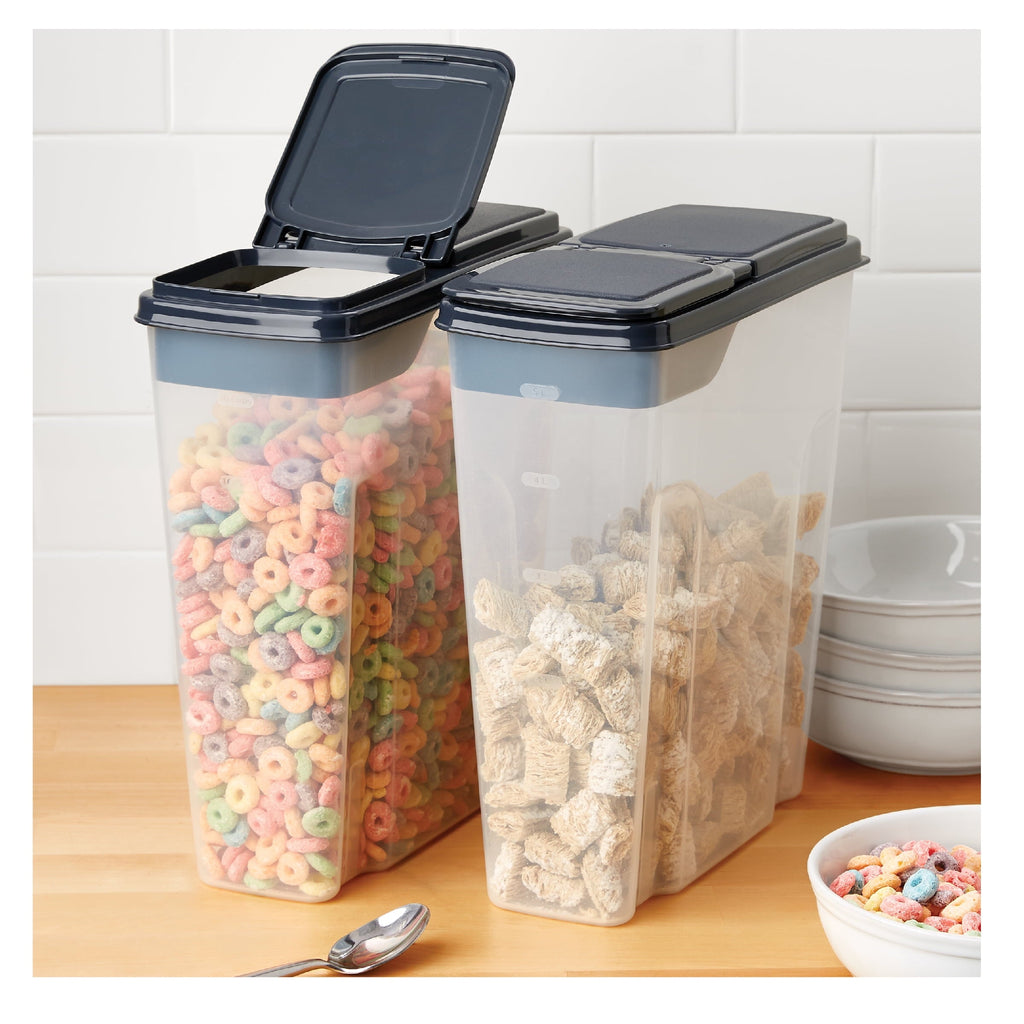 Fun Food Fidget 2-Pack Plastic Cereal Keeper Storage Containers, Kitchen Pantry Organizer Canisters for Cereal and Dry Food... - Fun Food Fidget Cookie Squishable Toy Detail