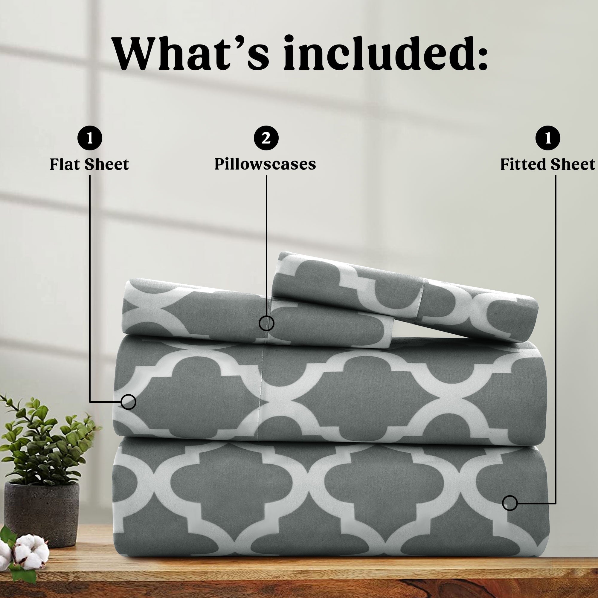 Breathable Luxury King Size Bed Sheets Set, ury 4 Piece Microfiber Deep Pocket Fitted Sheet, Flat Sheet & Pillowcases Bedding Sheets Se... - Cooling Hotel Quality Bedding Sheets and Pillowcases Detail