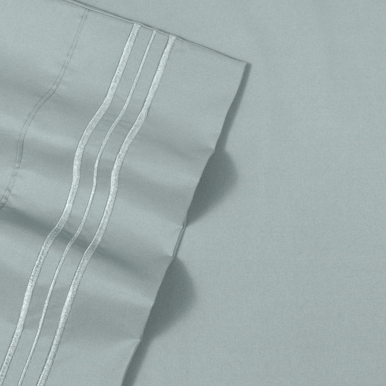 Wrinkle-Resistant 1800 Series Classic 4-Piece 1800 Thread Count 100 GSM Bed Sheet, Queen - Luxury Bed Sheet Set with Deep Pockets Detail