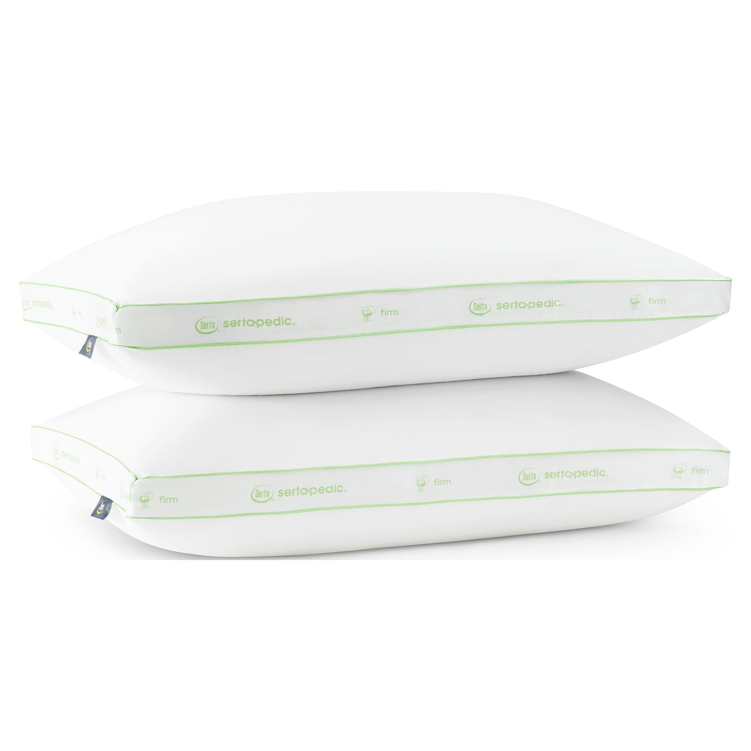 Ergonomic Memory Foam Firm Bed Pillow, Standard/Queen, 2 Pack - Decorative Throw Pillow Cushion for Sofa & Bed Detail