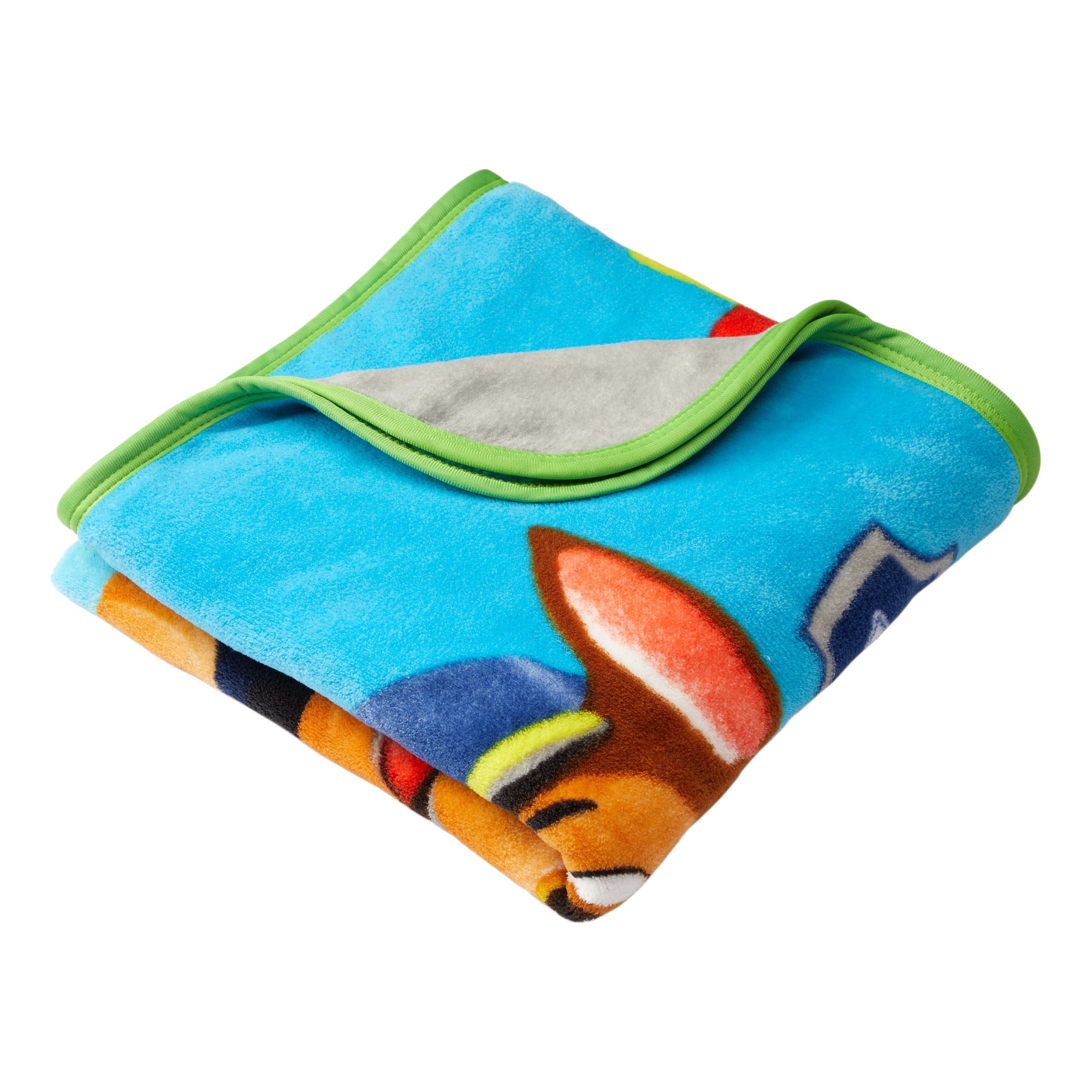 Decorative Knitted Kids Coral Fleece Throw, 46 x60 - Cozy Fleece Throw Blanket for Couch & Bed Detail