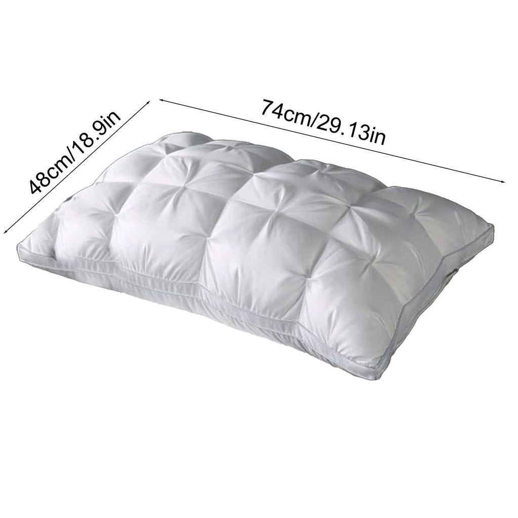 Decorative Plump Goose Down Pillow and Feather Pillows for Neck/Back/Side Sleepers, Premium Soft Down Fill Standard Size Pillow for Sl... - Hotel Quality Plush Sleeping Pillows Detail