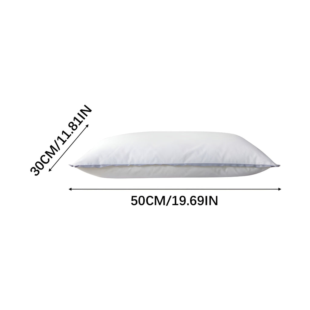Ergonomic Memory Foam Flat Soft Thin Pillows Queen Size Bed Pillow Hotel Pillows with Down Alternative Fill for Side Back Stomach Sleepers,... - Decorative Throw Pillow Cushion for Sofa & Bed Detail