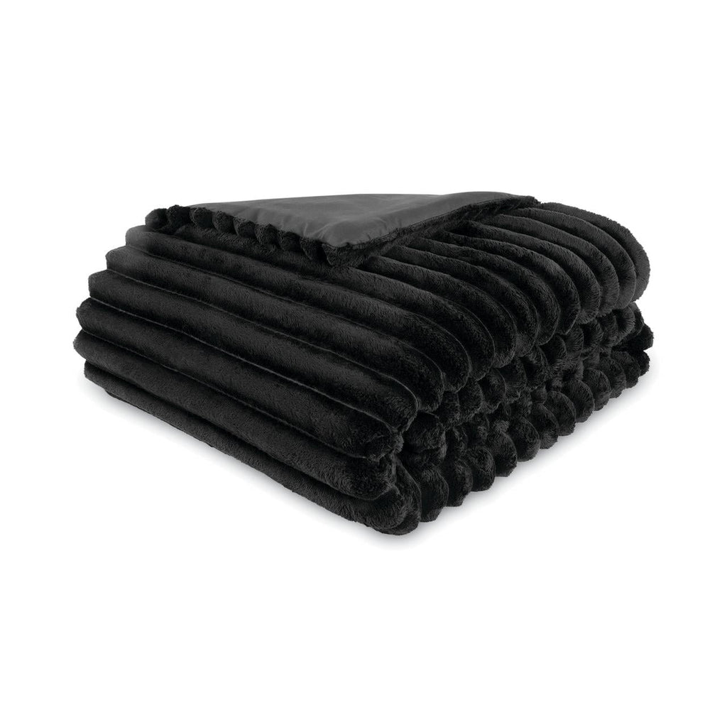 Hypoallergenic Cloud Full/Queen Comforter Set, All-Season, 5-Piece, Black Cozy Plush - Cloud-Like Soft Lightweight Bed Comforter Detail
