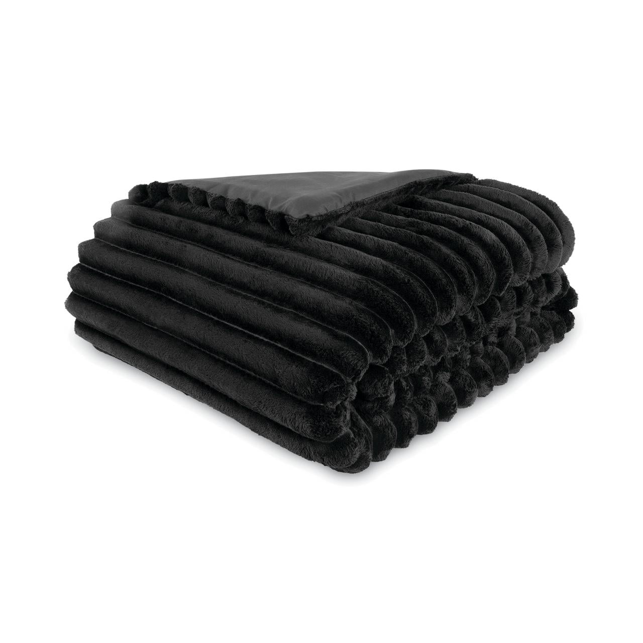 Hypoallergenic Cloud Full/Queen Comforter Set, All-Season, 5-Piece, Black Cozy Plush - Cloud-Like Soft Lightweight Bed Comforter Detail
