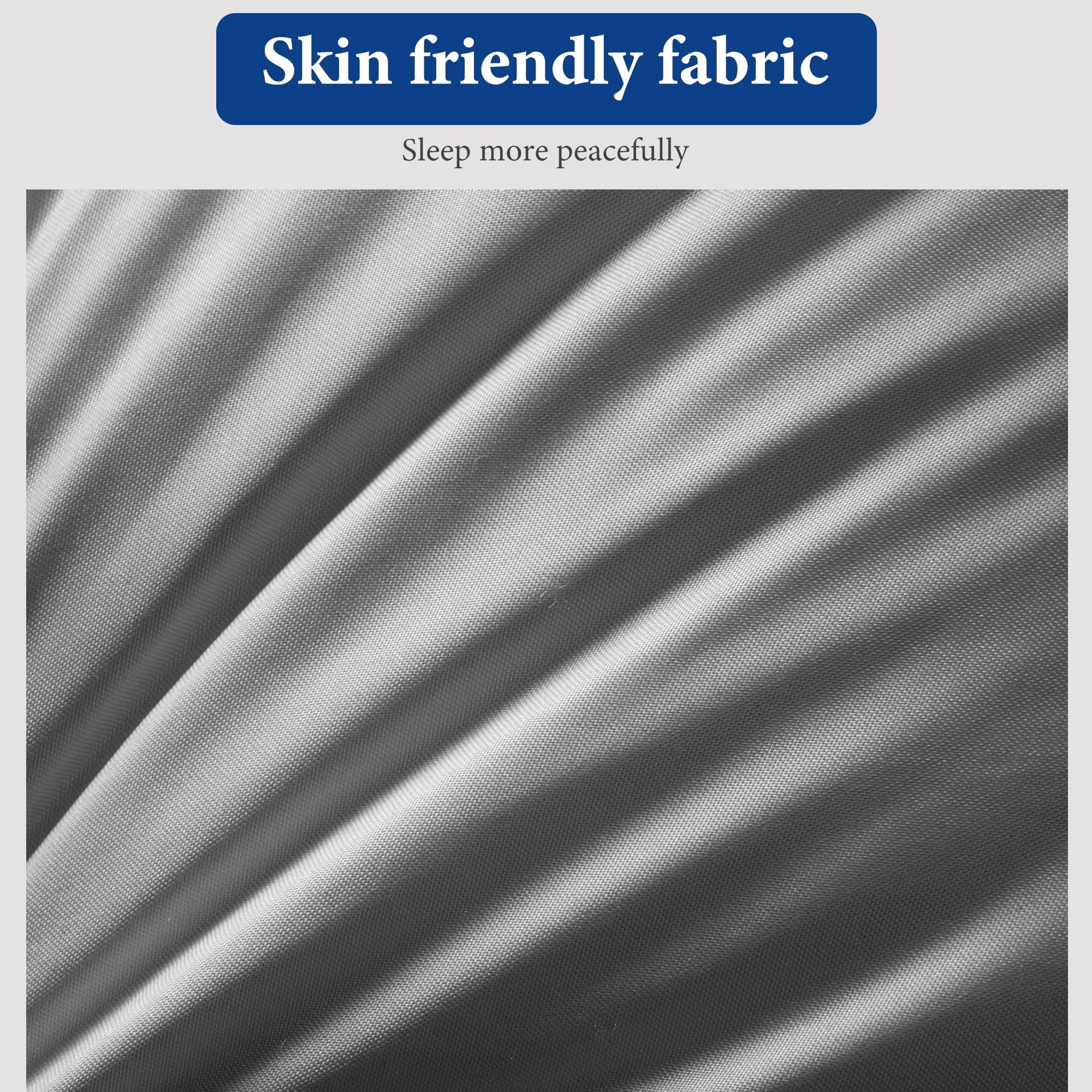 Fluffy Shredded 2-Pack Luxurious Hotel-Quality ,Resistant to Flattening, All-Season,Gray - Orthopedic Shredded Foam Bed Pillow Set Detail