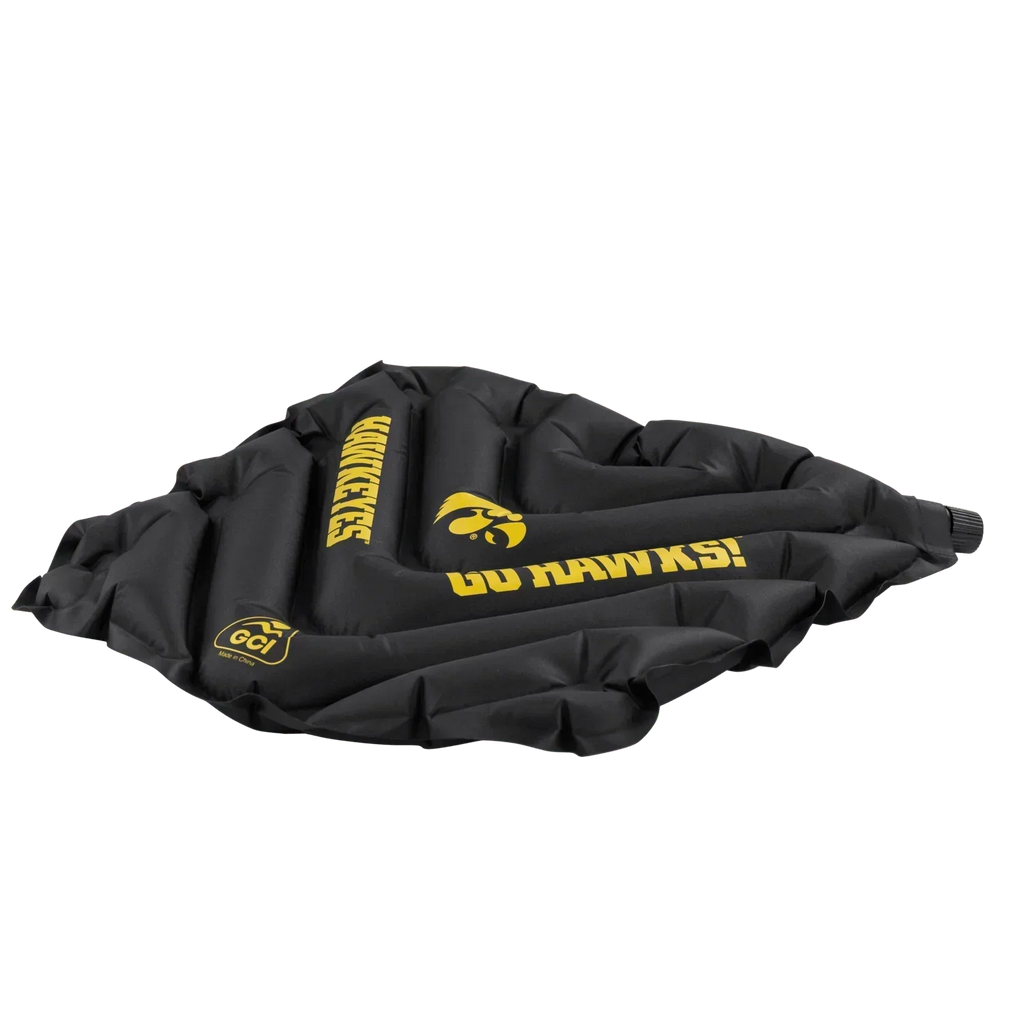 Ultra-Lightweight College V Seat Inflatable Stadium Cushion - Iowa Hawkeyes - Choice 157 - Ergonomic Portable Stadium Seat for Sports Events Detail