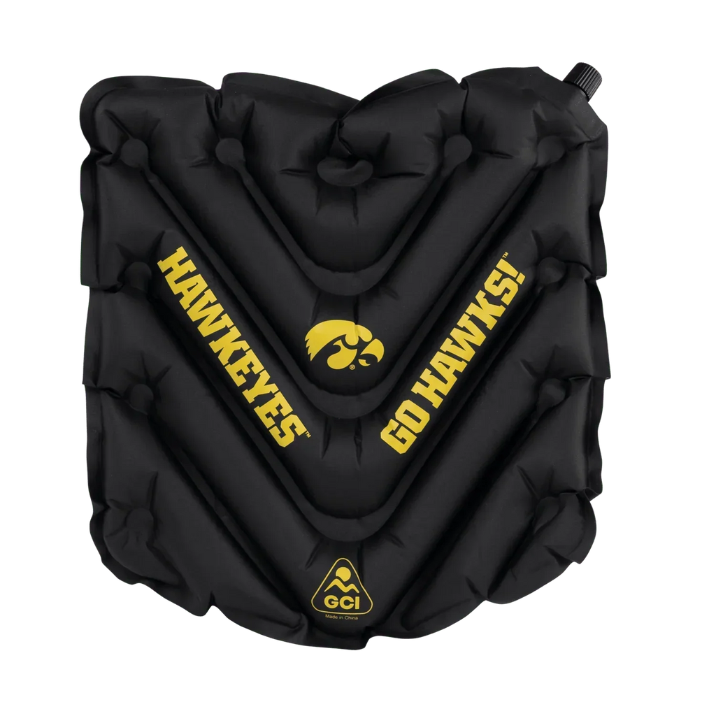 Ultra-Lightweight College V Seat Inflatable Stadium Cushion - Iowa Hawkeyes - Choice 157 - Ergonomic Portable Stadium Seat for Sports Events - Default Title