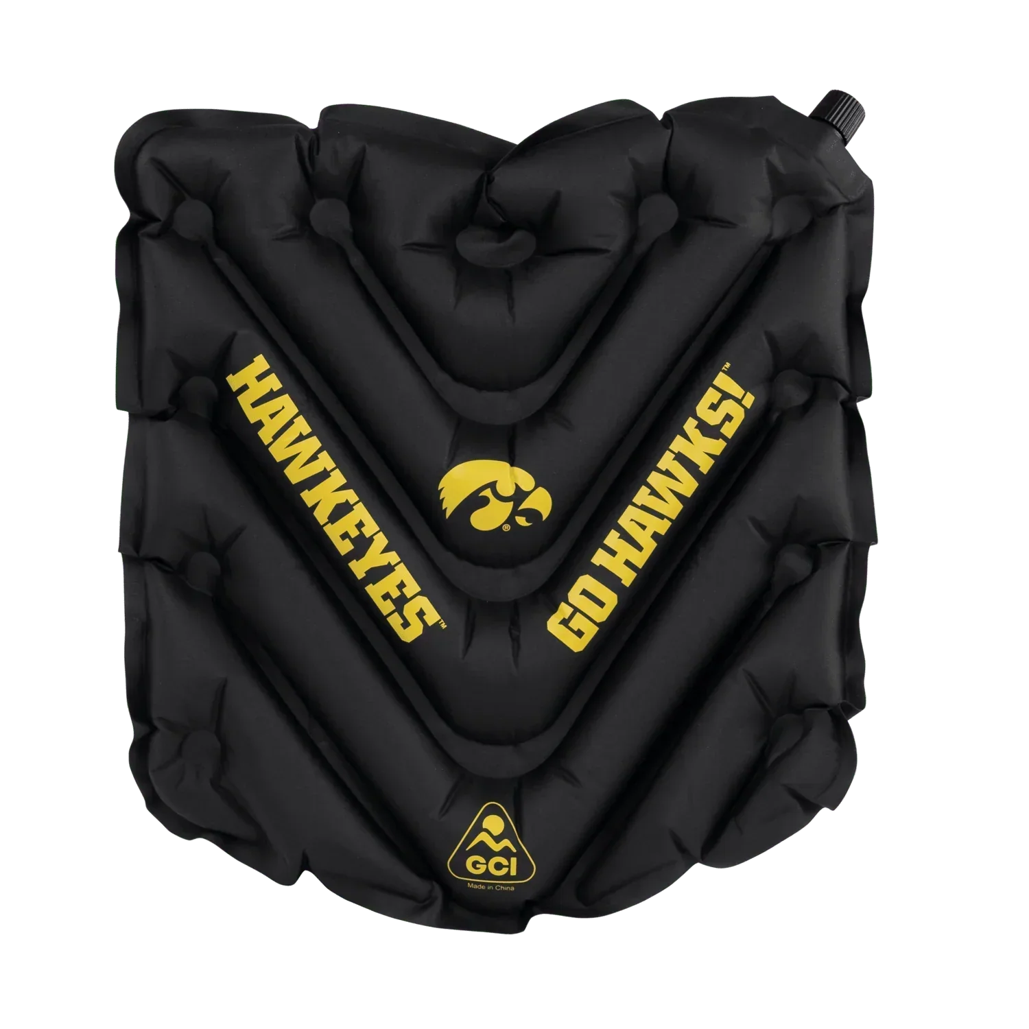 Ultra-Lightweight College V Seat Inflatable Stadium Cushion - Iowa Hawkeyes - Choice 157 - Ergonomic Portable Stadium Seat for Sports Events - Default Title