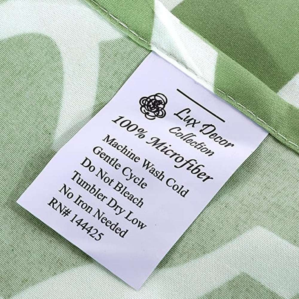 Breathable Luxury Quatrefoil Bed Sheet Set (King, Sage/White) 4 Piece Deep Pocket 1800 Series Microfiber Bed Sheet Set Contains 1 Fitte... - Premium Ultra-Soft Pillowcase Pair for Sleeping Detail