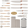 High-Precision Kitchen Utensils Set for Cooking, 11 Cooking Utensils, 6 Knife set Beige,3 Utensil Sets,utensilios de cocina - High-Precision Culinary Tool for Baking & Cooking - Default Title