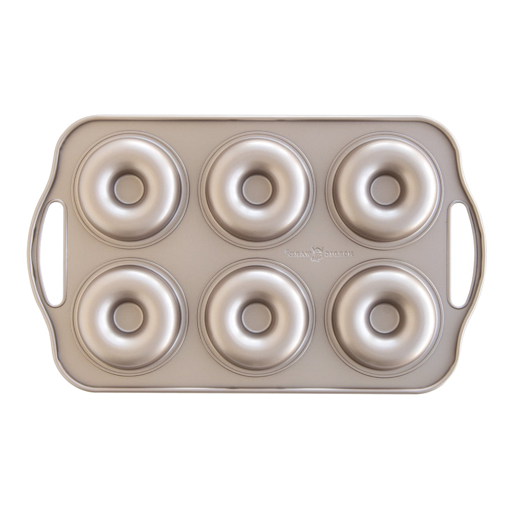 Time-Saving 6 Cavity Nonstick Steel Donut Pan - Innovative Kitchen Helper for Modern Cooking Detail