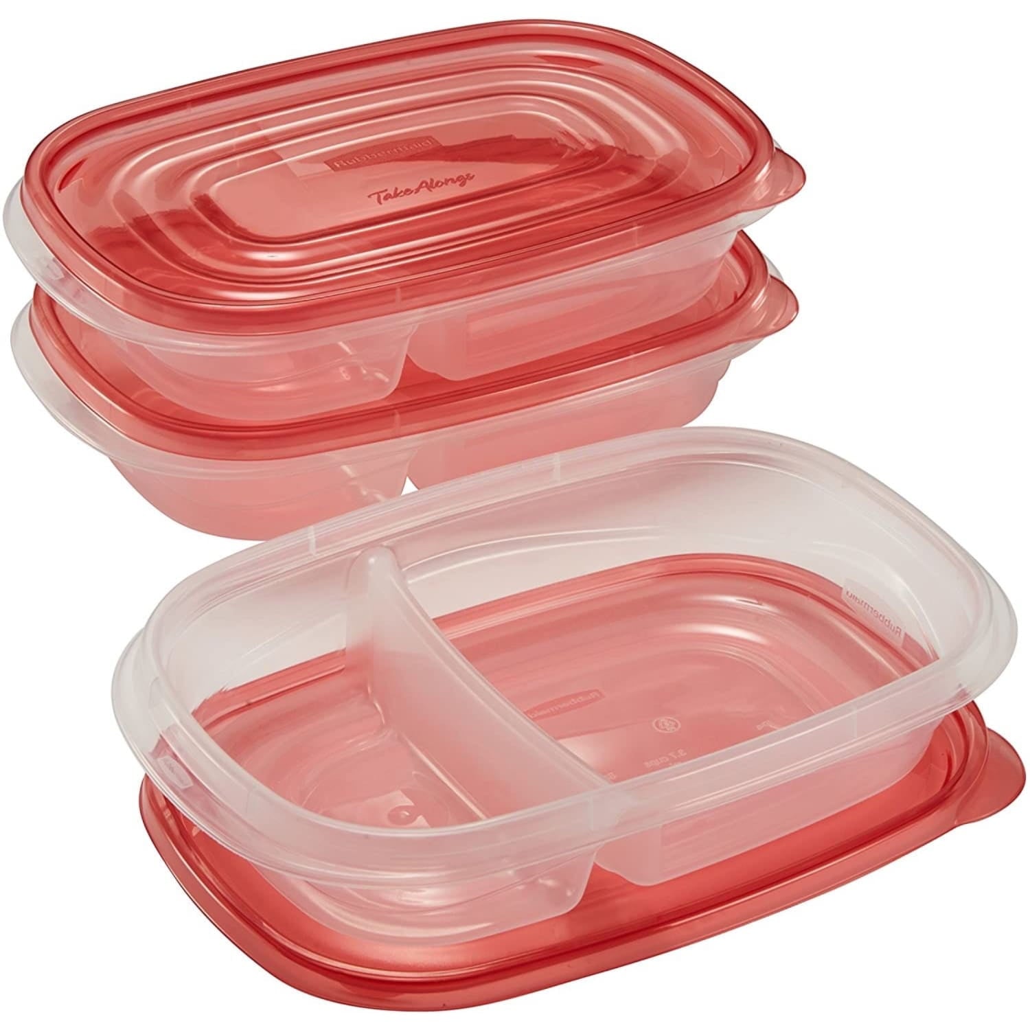 Whimsical Doughnut alongs Divided Rectangular Food Storage Containers, 3.7 Cup, 3-Pack - Deliciously Soft Cupcake Sensory Glob Detail