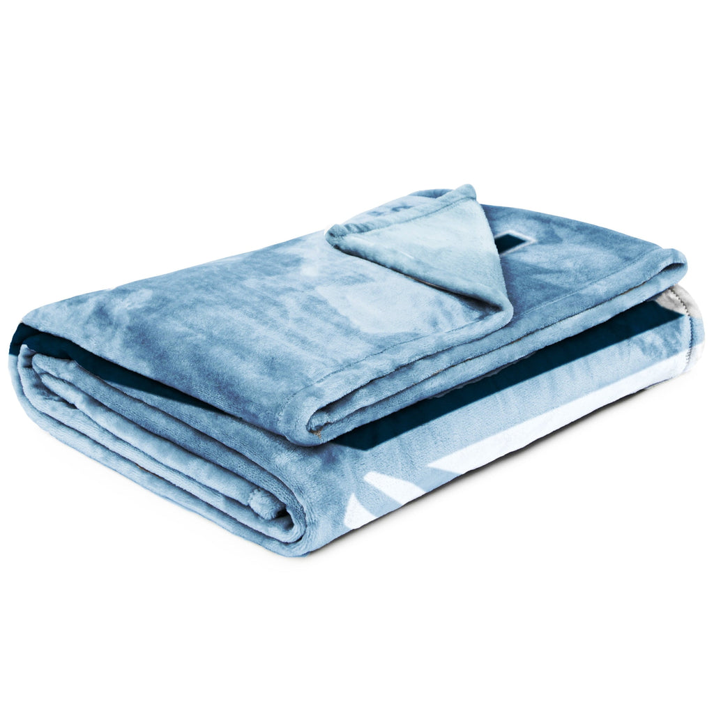 Cozy Fleece Silk Touch Kids Throw Blanket, 62" x 90", Blue, Polyester - Lightweight Plush Warm Blanket for All Seasons Detail