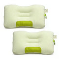 Decorative Plump 2-Pack Bamboo Fiber Bed Pillow (29.13" x 18.9") - A-Class Safe and Cooling - Orthopedic Shredded Foam Bed Pillow Set - Default Title
