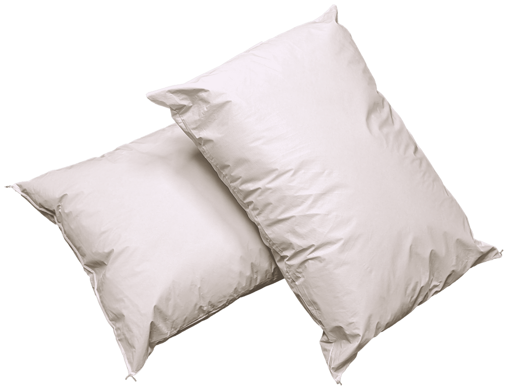 Fluffy Shredded 2 Pack MediCheck White Vinyl Covered Bed Pillows 20 in x 26 in - Wipeable Easy Clean - Soft Low Profile Non-Fluffy Su... - Orthopedic Shredded Foam Bed Pillow Set - Default Title