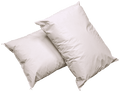 Fluffy Shredded 2 Pack MediCheck White Vinyl Covered Bed Pillows 20 in x 26 in - Wipeable Easy Clean - Soft Low Profile Non-Fluffy Su... - Orthopedic Shredded Foam Bed Pillow Set - Default Title