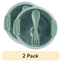 Sweet Treat Shaped (2 pack) Food Storage Bento Container, Round, Green, 47oz Capacity, A Practical Choice for School Lunches a... - Deliciously Soft Cupcake Sensory Glob - Default Title
