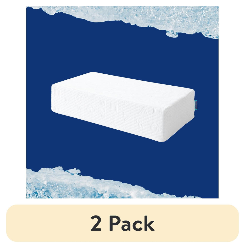 Decorative Plump (2 pack) Ice Cube Cooling Memory Foam Bed Pillow (1 Count) - Orthopedic Shredded Foam Bed Pillow Set - Default Title