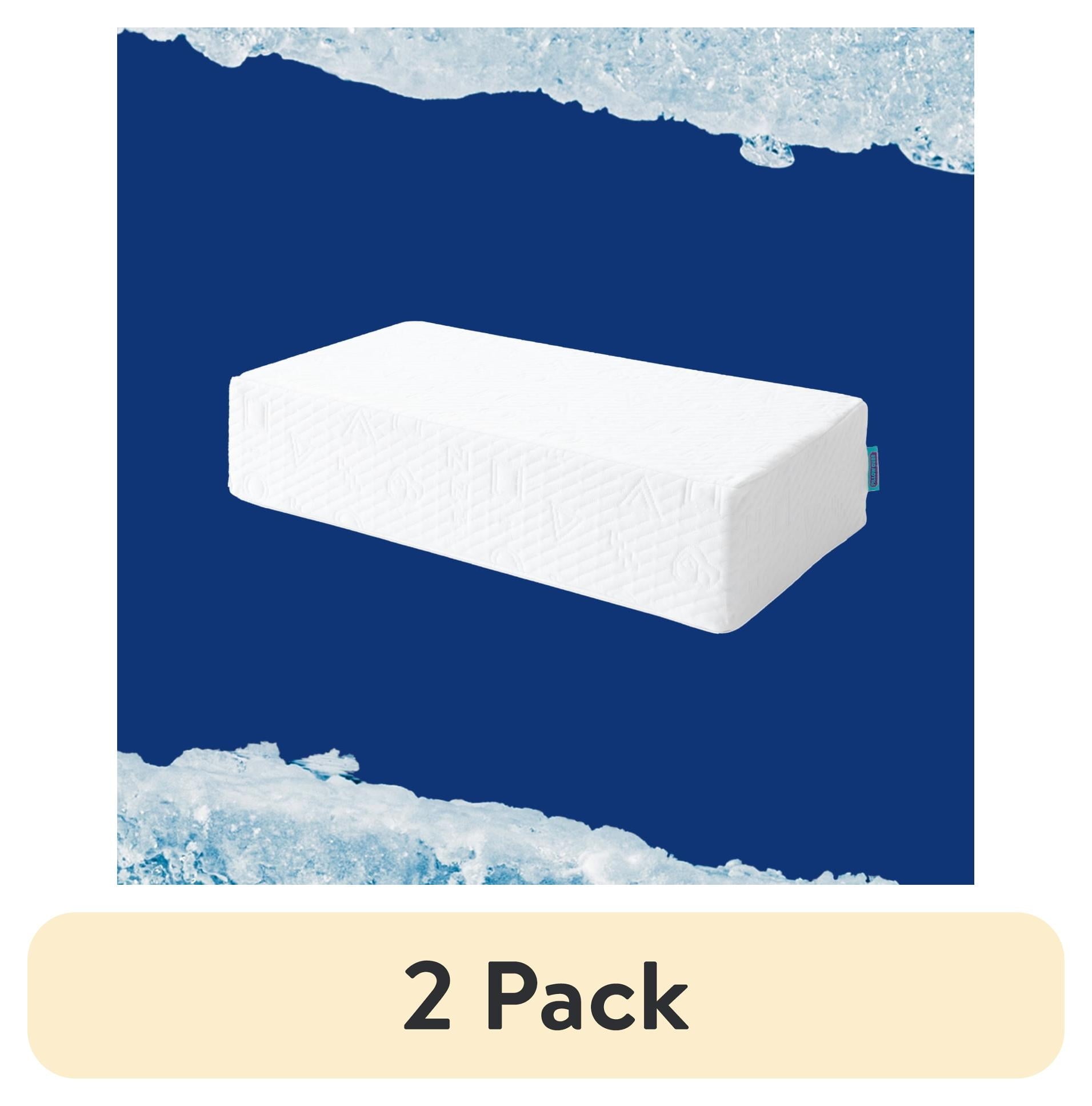 Decorative Plump (2 pack) Ice Cube Cooling Memory Foam Bed Pillow (1 Count) - Orthopedic Shredded Foam Bed Pillow Set - Default Title