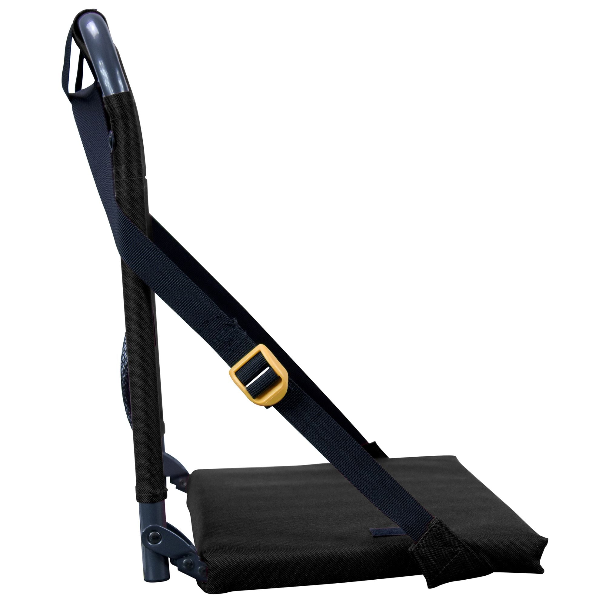 Ultra-Lightweight BleacherBack - Choice 696 - Grandstand Cushion Seat with Secure Under-Bench Hooks Detail