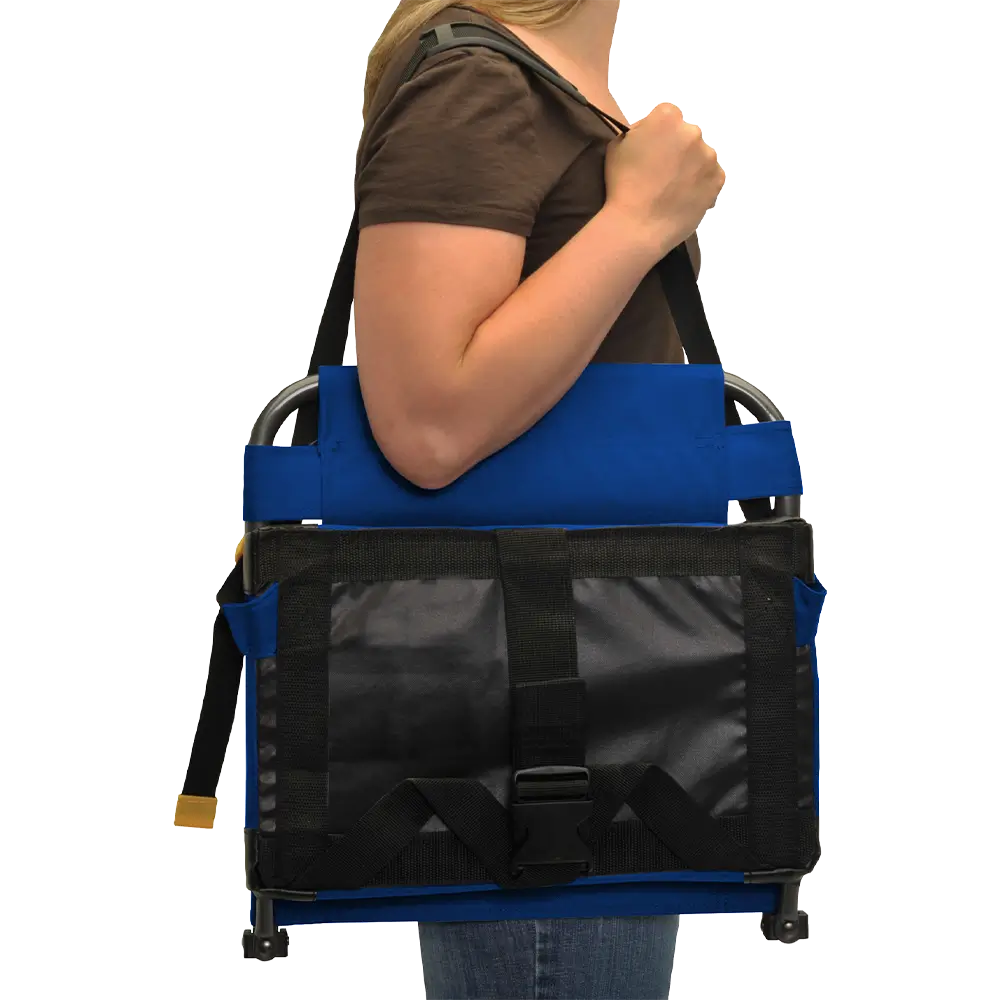 Ultra-Lightweight BleacherBack - Choice 696 - Grandstand Cushion Seat with Secure Under-Bench Hooks Detail