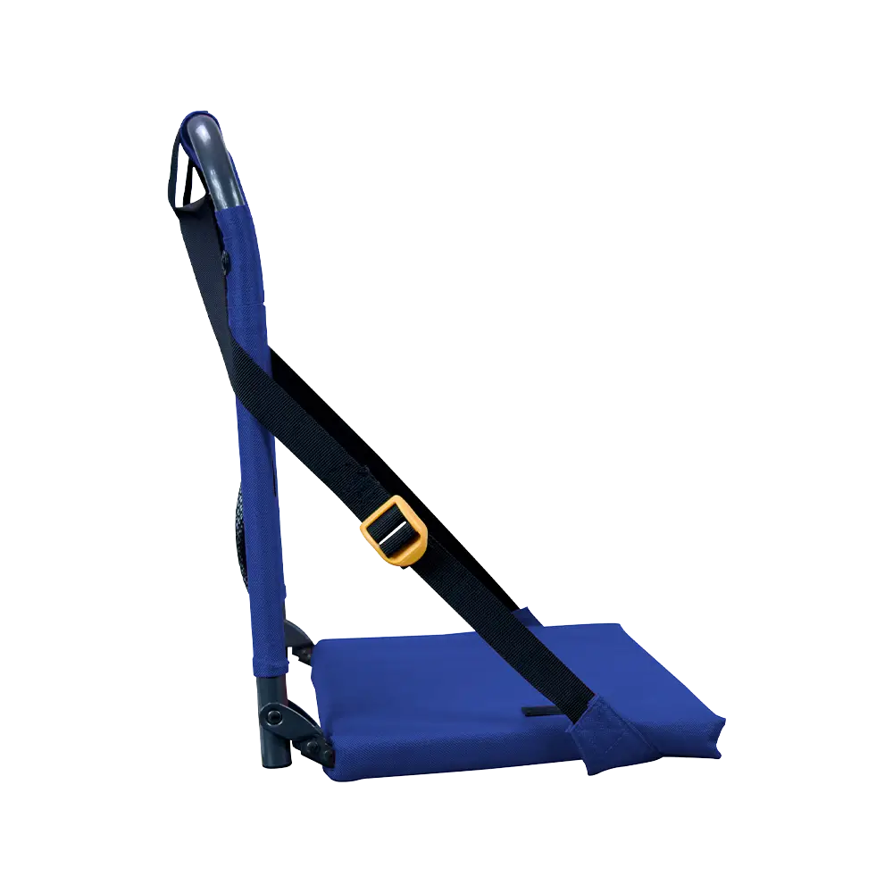 Ultra-Lightweight BleacherBack - Choice 696 - Grandstand Cushion Seat with Secure Under-Bench Hooks Detail