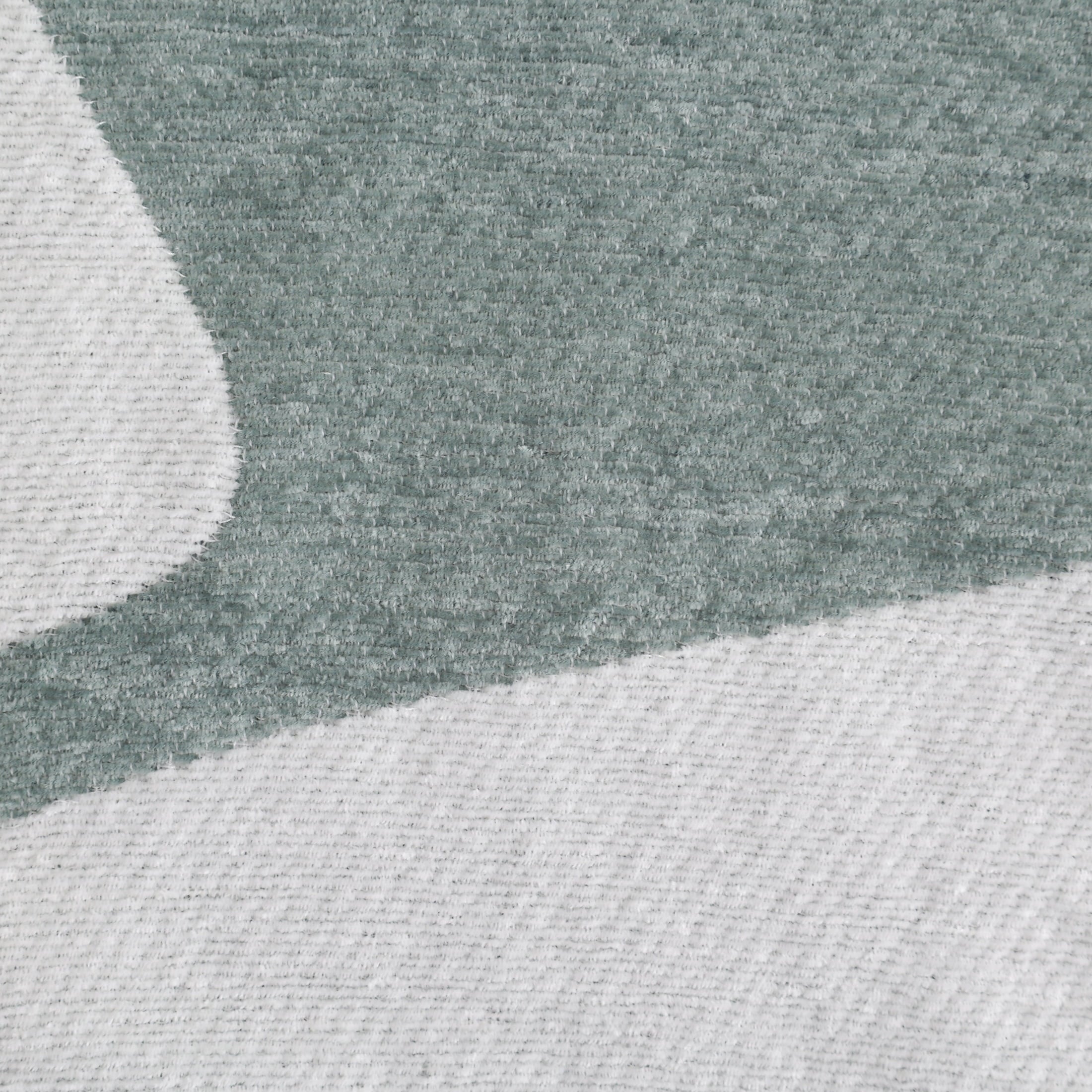 Reversible Sherpa Chenille Jacquard Soft Throw Blanket, Soft Sea - Cozy Fleece Throw Blanket for Couch & Bed Detail