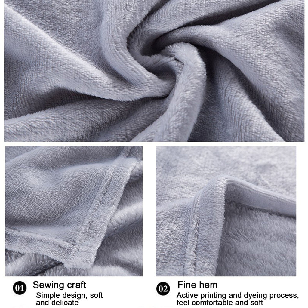 Lightweight Warm Under $5 Flannel Blanket 27.56X39.37 Inches Blanket Soft Cozy Throw Blanket for Couch, Bed, Household Blanket for All... - Super Soft Reversible Sherpa Flannel Blanket Detail