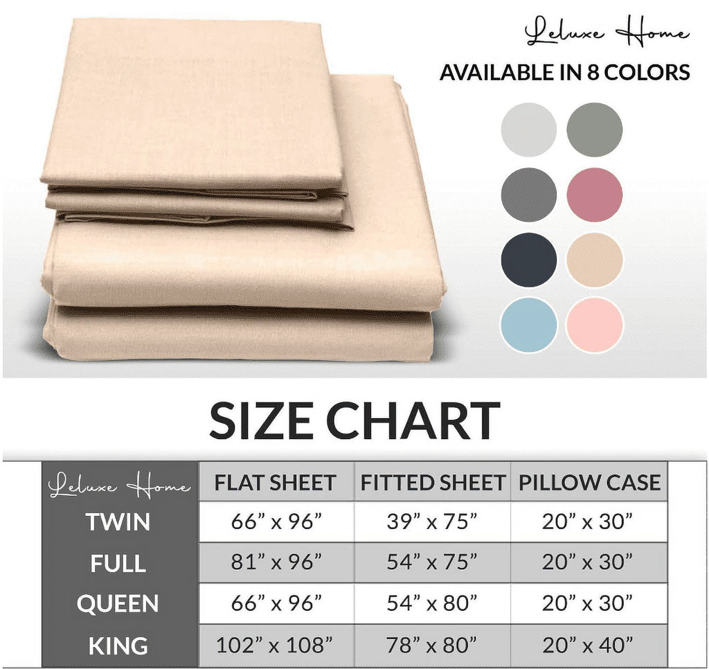 Ultra-Soft 4-Piece Full Pink Sheet Set - Cooling, Wrinkle-Free - Premium Ultra-Soft Pillowcase Pair for Sleeping Detail