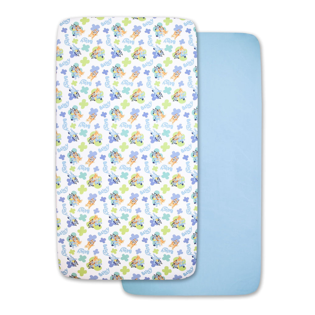 Wrinkle-Resistant Sheet Set 2 Pack Print & Solid - Luxury Bed Sheet Set with Deep Pockets Detail
