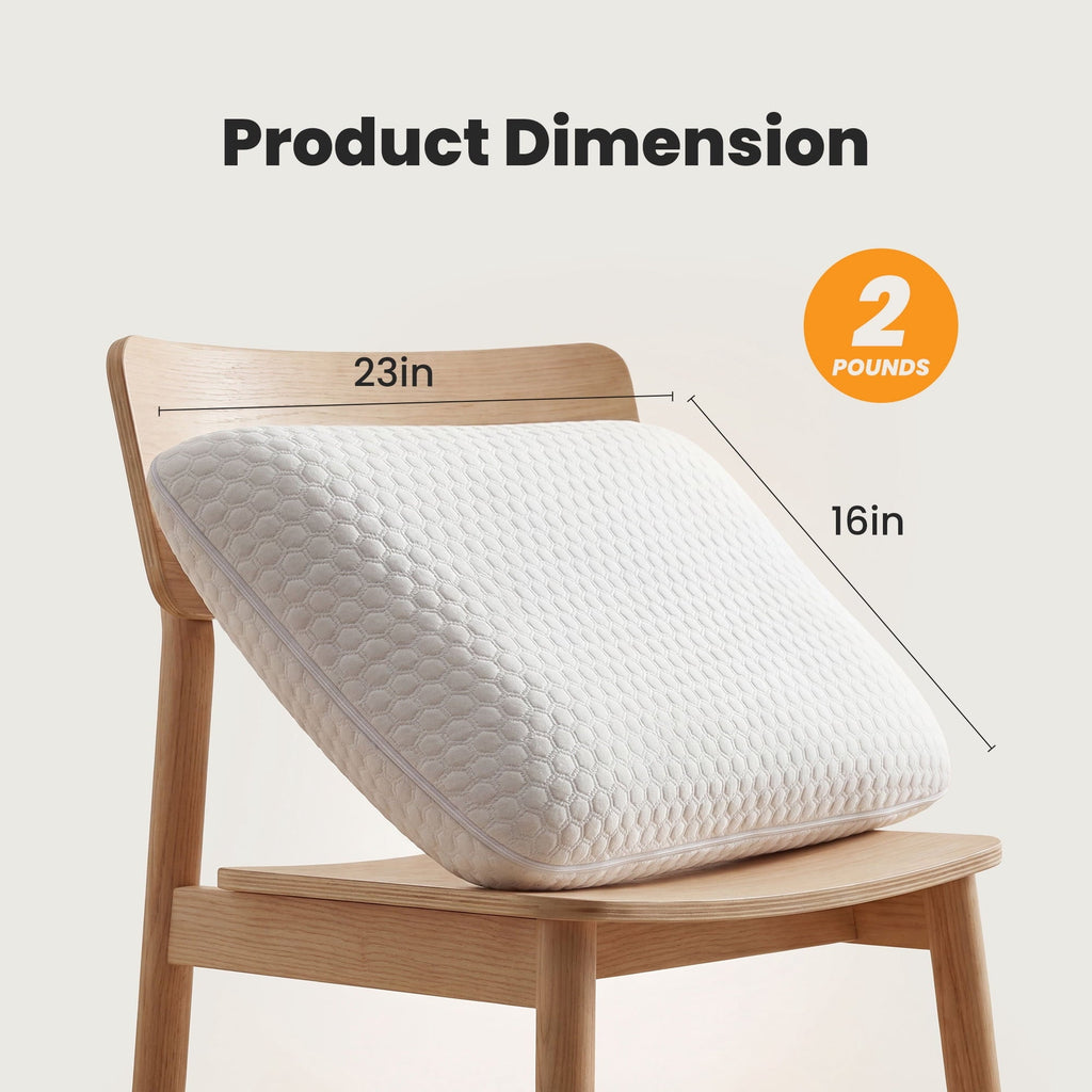 Decorative Plump Memory Foam Pillow for Sleeping, Gel Cooling Bed Pillow with Breathable Mesh and Washable Cover for Back and Side Sle... - Decorative Throw Pillow Cushion for Sofa & Bed Detail