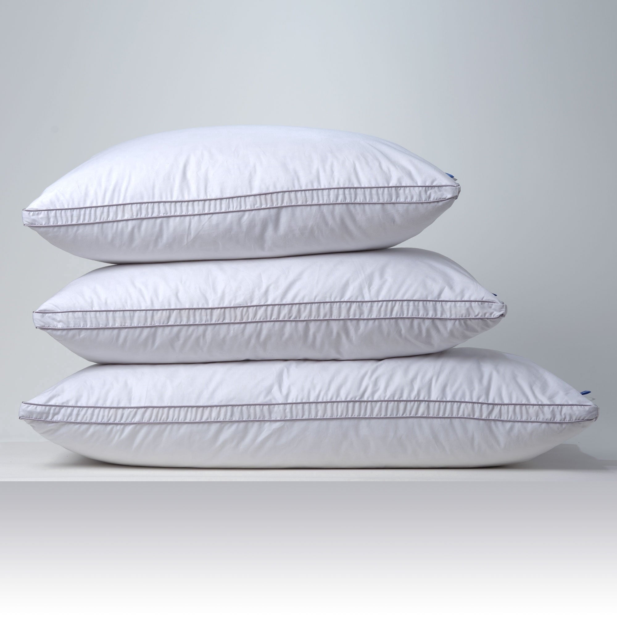 Orthopedic Support Linen Premium Goose Down Feather Pillow for Bed, Soft & Supportive, Standard Size, White - Decorative Throw Pillow Cushion for Sofa & Bed Detail