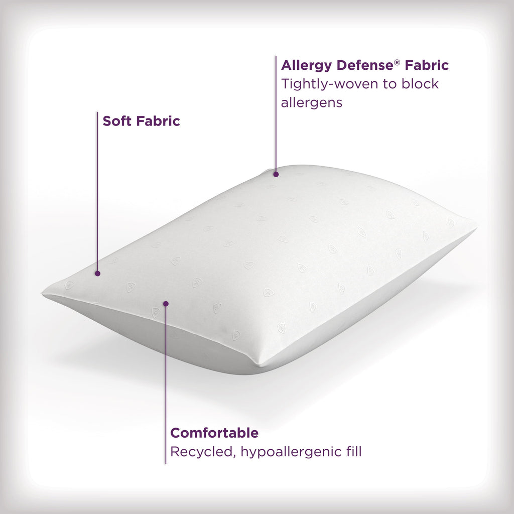 Orthopedic Support Bed Pillows, Standard/Queen (2 Count) - Ergonomic Memory Foam Pillow for Neck Pain Support Detail