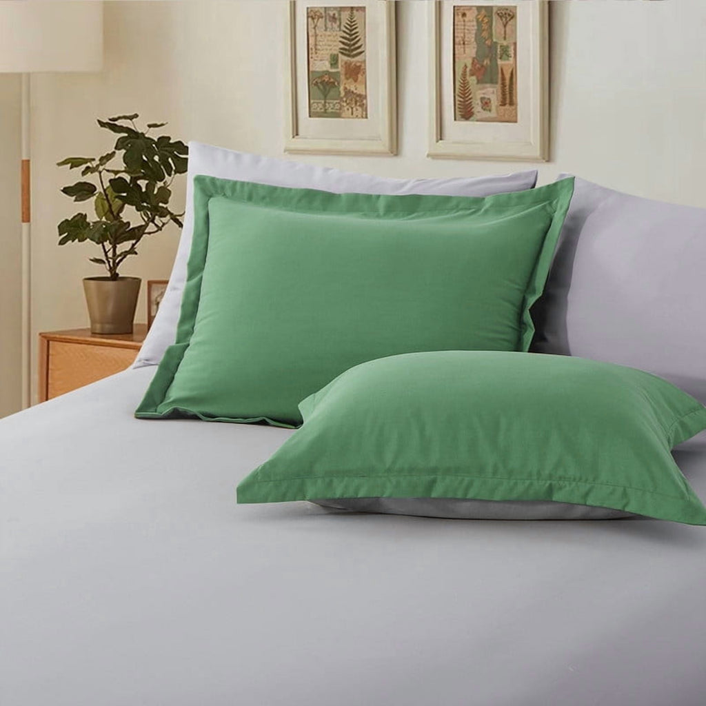 Hypoallergenic Cloud Grass Green/Grey Queen Size Comforter Set,3-Pieces Reversible Comforter Set Soft and Lightweight,All Season Down Alte... - All-Season Down Alternative Comforter Insert Detail