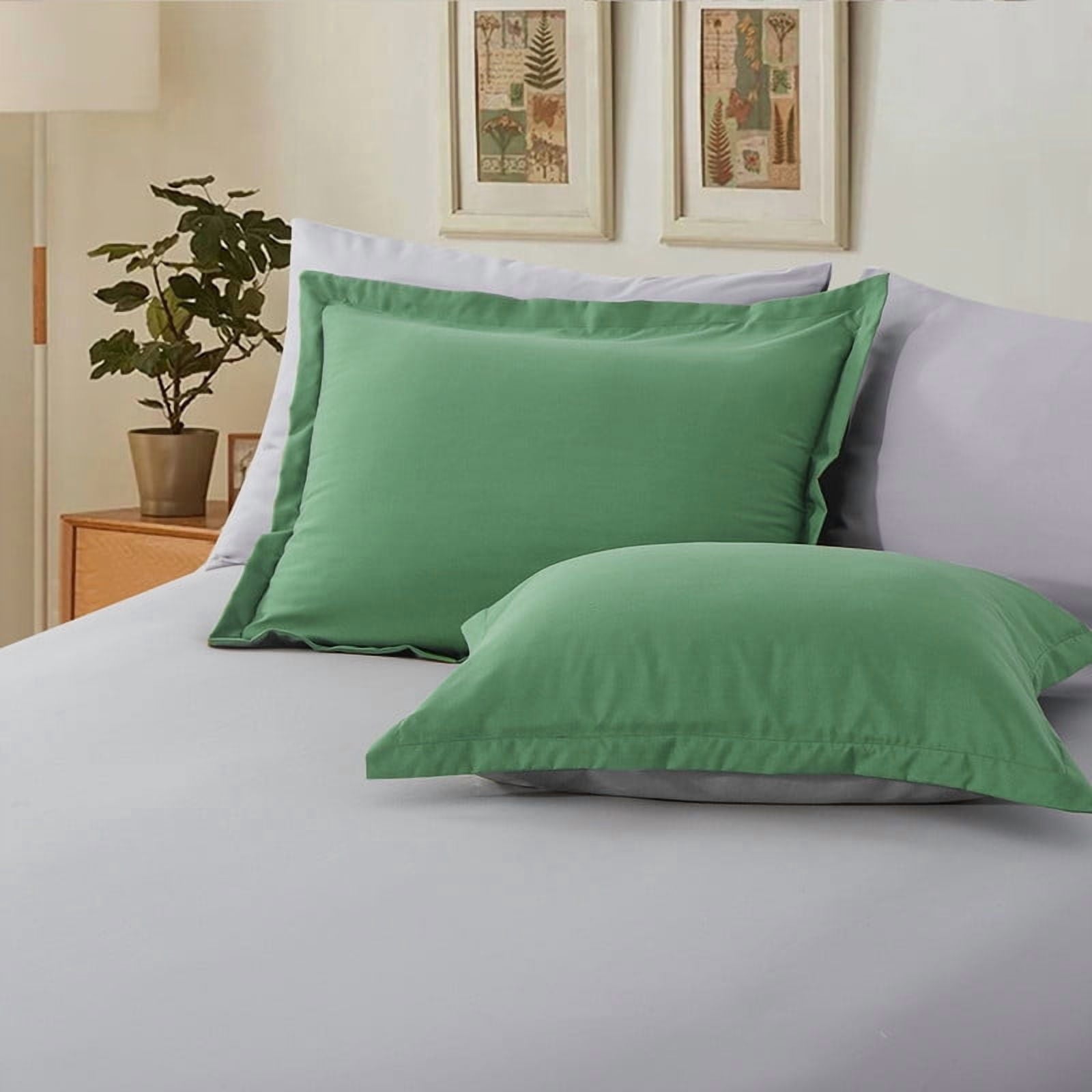 Hypoallergenic Cloud Grass Green/Grey Queen Size Comforter Set,3-Pieces Reversible Comforter Set Soft and Lightweight,All Season Down Alte... - All-Season Down Alternative Comforter Insert Detail