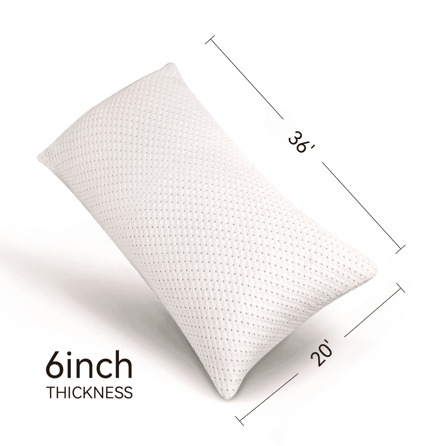 Fluffy Shredded Cooling Bed Pillows for Sleeping, King Size Pillow Set of 2, 3D Shredded Memory Foam with Zippered Cooling Covers - Orthopedic Shredded Foam Bed Pillow Set - Default Title